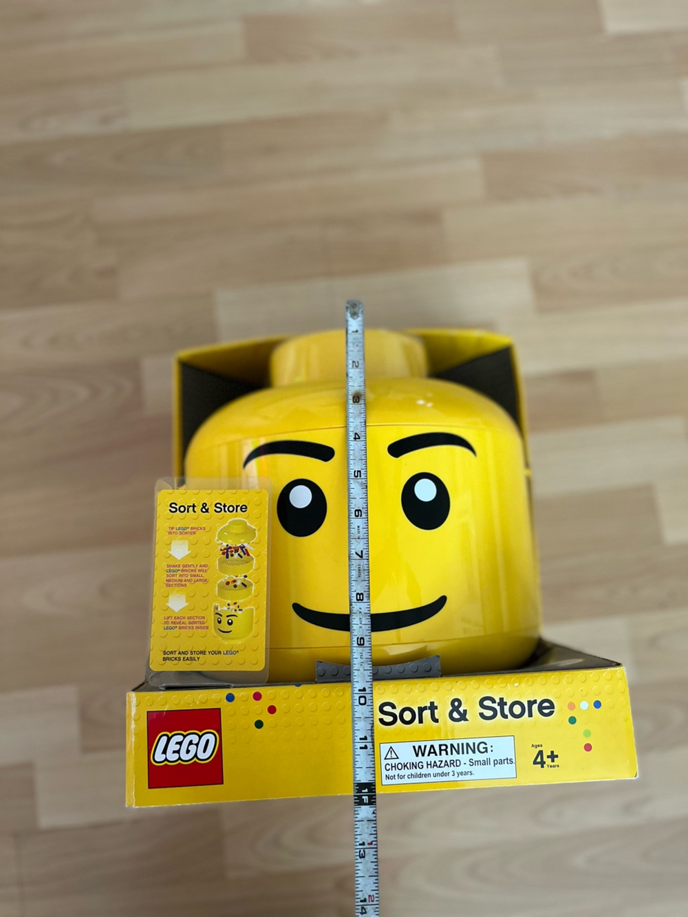 Lego Yellow Minifigure Head Sort & Store Container - Picture 7 of 7